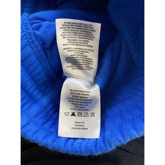 FILA Men's XXL 2XL Blue Drawstring Sweat Shorts Pockets Logo Comfort Sports EUC - Picture 6 of 16